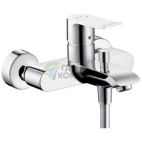 Смеситель для ванны с душем Hansgrohe Metris 31480000: эргономичный дизайн и комфорт - фото 1