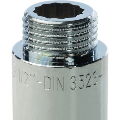 Удлинитель STOUT латунный 1/2 x 50 хромированный - фото 3