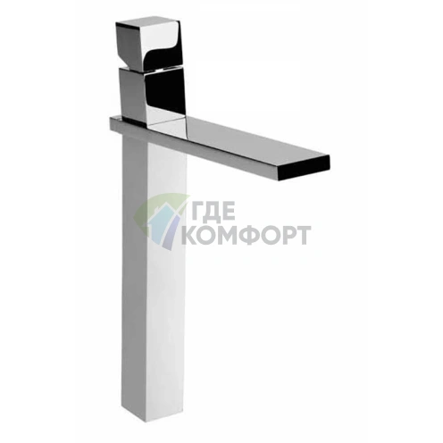 Смеситель для раковины Bossini Cube: супер-высокий, с заглушкой 1 1/4, хром (Z004303.030) - фото 1