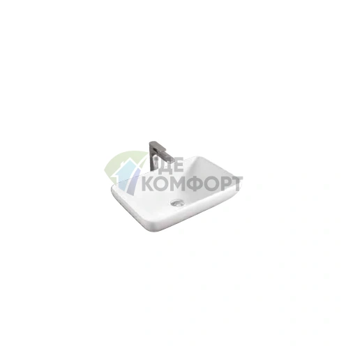 Раковина накладная Artceram TAI 60x39 см белая без отверстия под смеситель и без слива-перелива - фото 1