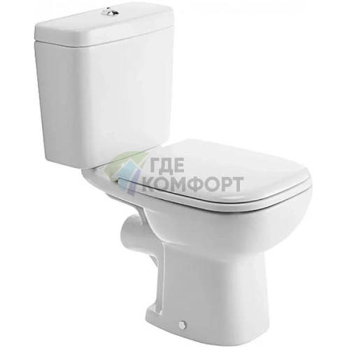 Унитаз-компакт Duravit D-code 37-8801000 с крышкой и бачком - фото 1