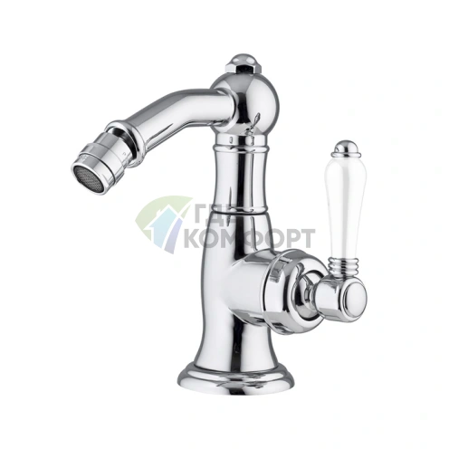 Смеситель для биде Nicolazzi P.m. Blanc на 1 отверстие с донным клапаном, хром (3453CR76C) - фото 1