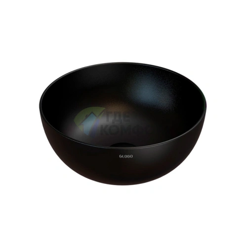 Раковина-чаша Globo T-Edge Nero opaco: 34 см, на столешницу (B6T37.AR) - фото 1
