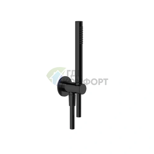 GESSI душевой комплект Black XL: держатель с подводом, ручной душ и шланг 1500 мм (63329#299) - фото 1