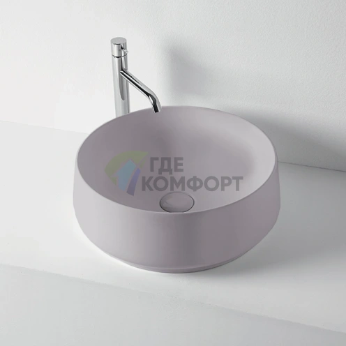 Накладная раковина KERASAN F10 без отверстия под смеситель, цвет Ferro matt (460489) - фото 1