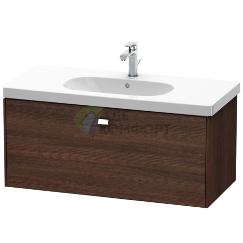 Тумба подвесная Duravit Brioso 1020 мм с выдвижным ящиком, цвет темный каштан (BR404701053) - фото 1