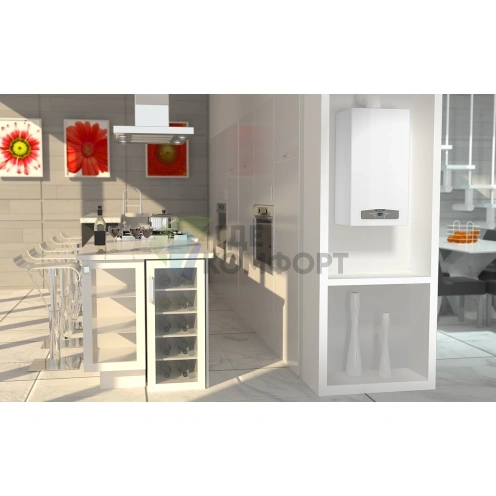 Газовый настенный двухконтурный котел Ariston Cares X 24 FF NG фото 4