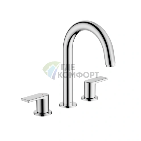 Смеситель для раковины Hansgrohe Vernis Shape с донным клапаном, хром (71563000) - фото 1