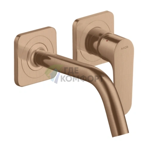 Смеситель для раковины AX Citterio M в шлифованном красном золоте (34113310) - фото 1