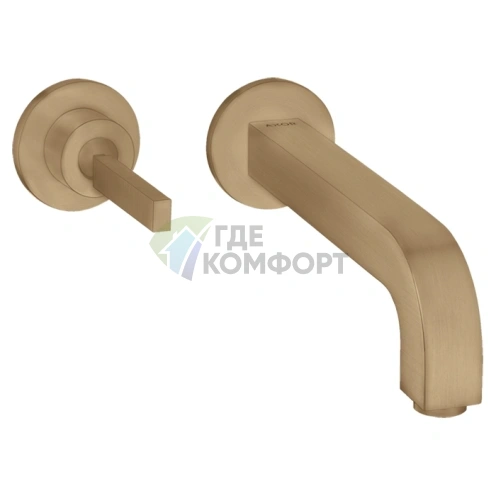 Смеситель для раковины AX Citterio в элегантной шлифованной бронзе (39113140) - фото 1