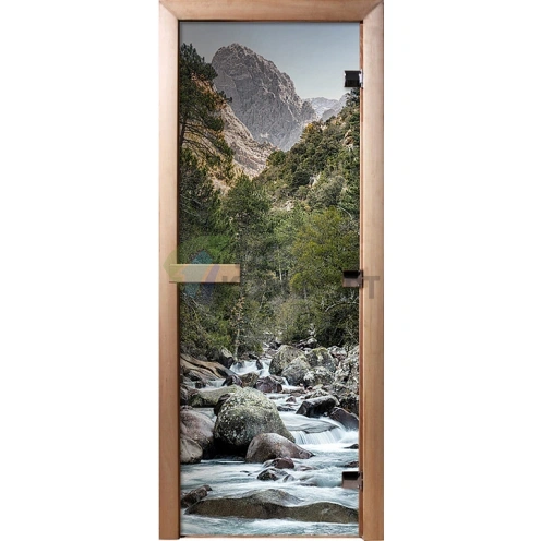 Дверь для бани и сауны Банные штучки 32688 Водопад 190х70 - фото 1