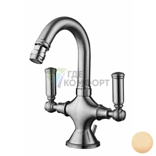 Смеситель для биде Bossini Liberty с поворотным изливом в античной бронзе (Z001401.022) - фото 1