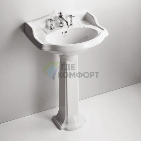 Раковина Simas Arcade с удобной спинкой 59х46 см, белая - фото 1