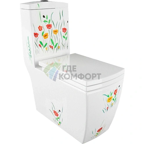 Унитаз-моноблок Arcus 050 белый FLH - фото 1