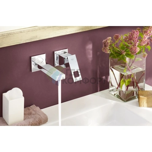Смеситель Grohe Eurocube 19895000 для раковины с кубическим дизайном и технологией SilkMove - фото 5