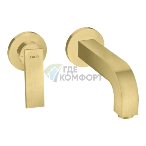 Смеситель для раковины AX Citterio настенный, шлифованная медь (39121950) - фото 1