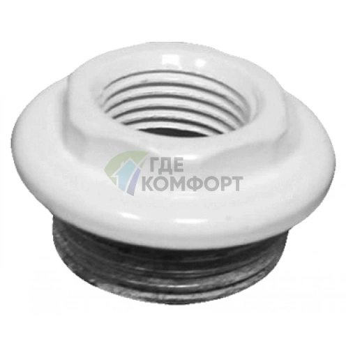 Переходник на 1/2 белый-правый Konner - фото 1