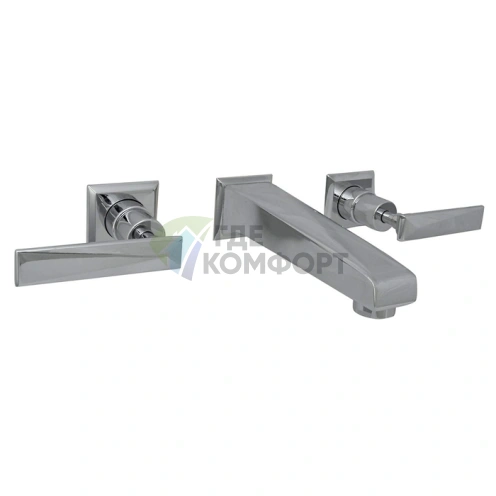 Настенный смеситель для раковины Nicolazzi Vincent на 3 отверстия, хром (1077CR28) - фото 1