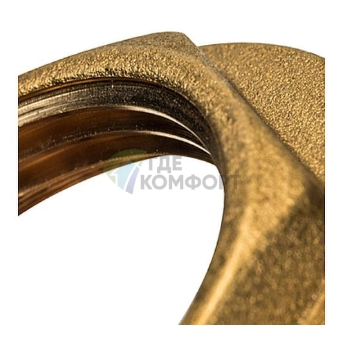 Контргайка STOUT с упором 1 латунная - фото 3