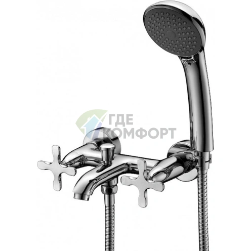 Смеситель для ванны с душем Lemark Duetto LM5712C - фото 1