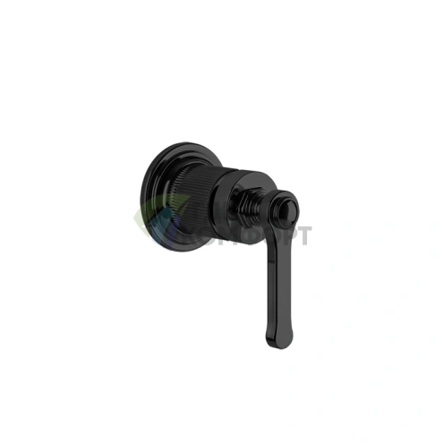 Смеситель для ванной GESSI VENTI20: Однорычажный настенный, матовый черный (65131#299) - фото 1