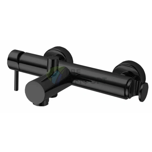 Смеситель наружный Bossini Oki с автодевиатором и держателем для душевой лейки, 1/2, черный матовый (Z005101.073) - фото 1