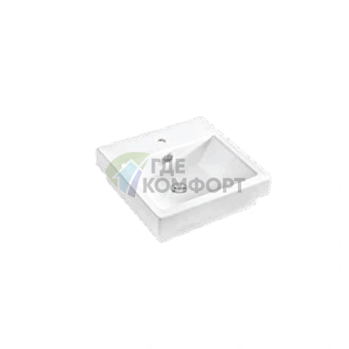 Раковина Artceram WASHBASINS BOX INCASSO встраиваемая 50х48 см с 1 отв под смесительитель цвет белый - фото 1