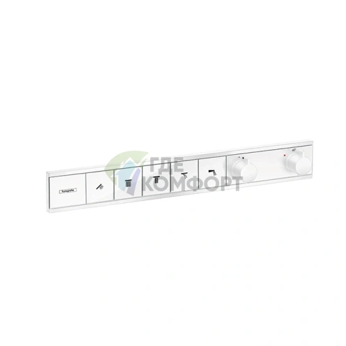 Термостатический смеситель для душа Hansgrohe RainSelect с 5 функциями, белый матовый (15384700) - фото 1