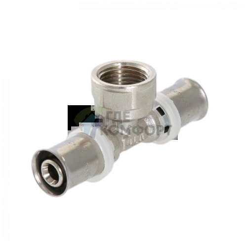 Тройник пресс с внутренней резьбой 16х1/2х16 Valtec - фото 4