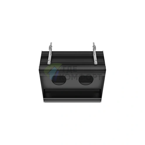 Линейный профиль GESSI BINARIO 460 мм для 2 модулей с Easy-Fix в цвете Black XL (61123#299) - фото 1