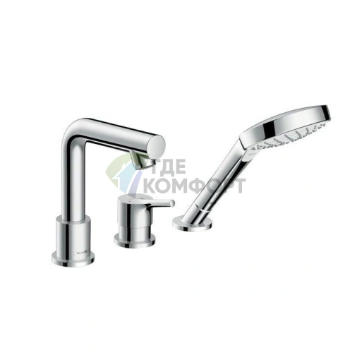 Смеситель для ванны Hansgrohe Talis E с ручным душем, хром (72417000) - фото 1