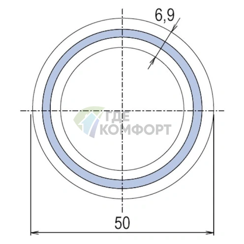 Труба PP-RCT стекловолокно WAVIN Ekoplastik Fiber Basalt Plus 50x6-9 - фото 3