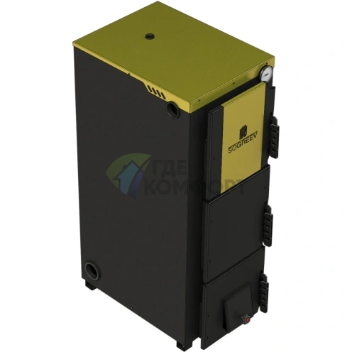 Твердотопливный напольный одноконтурный котел Sogreev ECO 35S d150 - фото 1