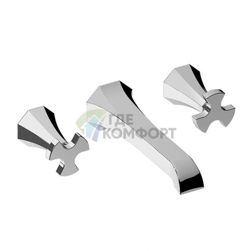 Смеситель настенный для раковины SIMAS EIFFEL на 3 отверстия, хром (EIBLI cr) - фото 1