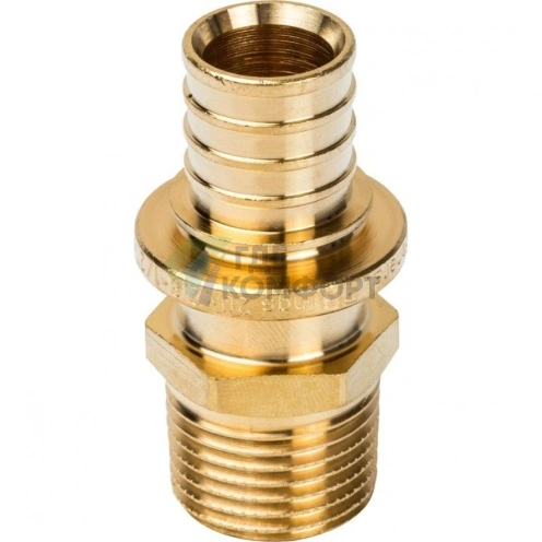 Переходник для труб из сшитого полиэтилена STOUT с наружной резьбой НР 20 x R 1/2 аксиальный - фото 11