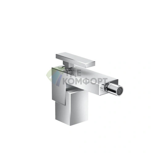 Смеситель для биде AX Edge с донным клапаном push/open, хром (46210000) - фото 1