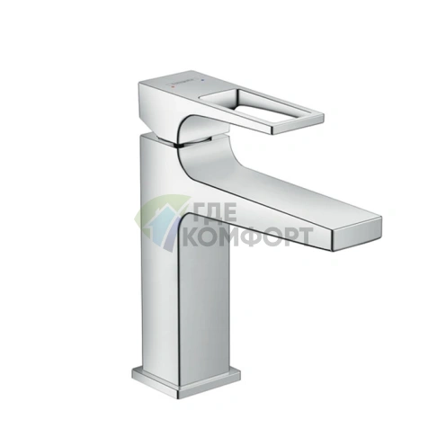 Смеситель для раковины Hansgrohe Metropol с донным клапаном Push-open, хром (74507000) - фото 1
