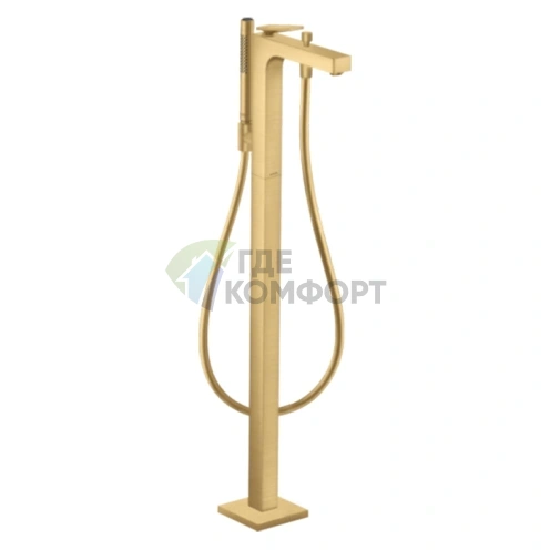 Напольный смеситель для ванны AX Citterio в цвете «Шлифованное золото» (39471250) - фото 1
