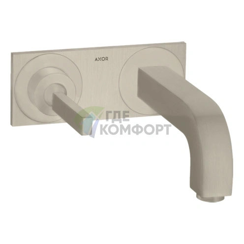 Смеситель для раковины AX Citterio с отделкой шлифованный никель (39115820) - фото 1