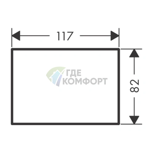 Панель для смесителя AX MyEdition 150 мм, зеркальное стекло (47902000) - фото 2