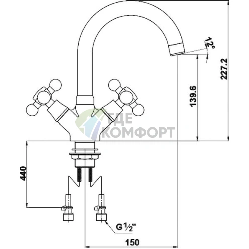 Смеситель для раковины Timo Aviator 0121FN — премиальный дизайн и надежность - фото 2