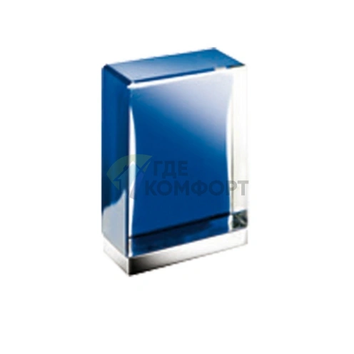 Ручка для смесителя Fantini Venezia из муранского стекла в цвете хром-синий (29 02 N448CD) - фото 1