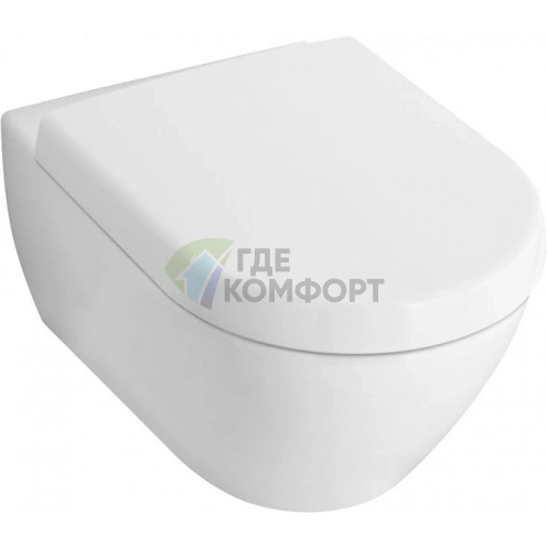 Подвесной унитаз Villeroy & Boch Subway 2.0 Alpin - фото 1