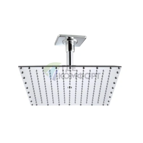 Верхний душ BOSSINI PARIS-RECTANGULAR 400x400 мм, настенный, хром (H29604.030) - фото 1