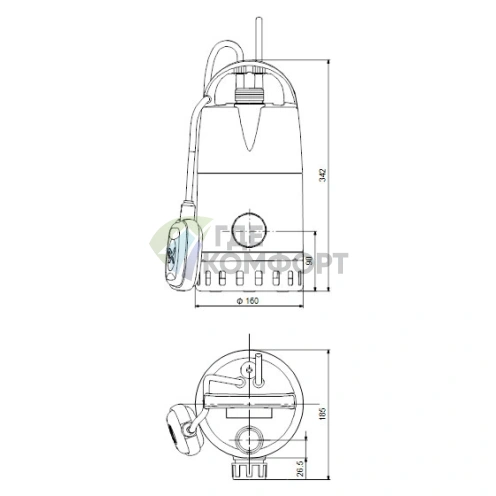 Дренажный насос Grundfos Unilift CC 9 M1 - фото 3