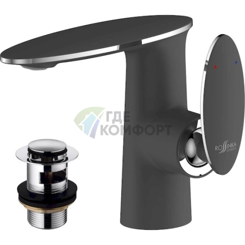 Смеситель Rossinka RS30-11B для раковины с донным клапаном - фото 2