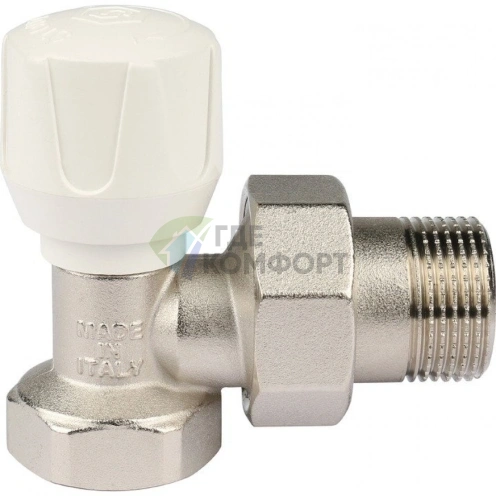 Угловой регулировочный вентиль 3/4 для труб, ручное управление, запорная арматура Stout - фото 2