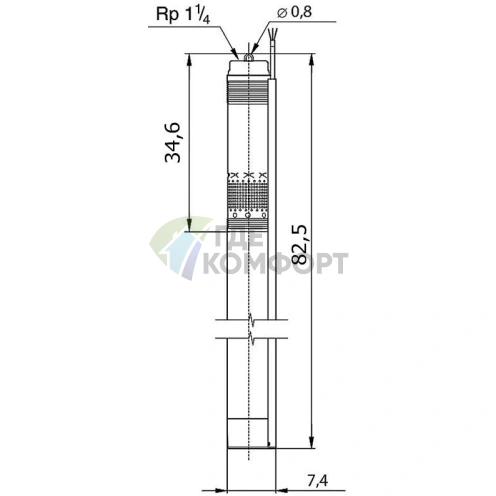 Скважинный насос Grundfos SQE 2-85 комплект - фото 4