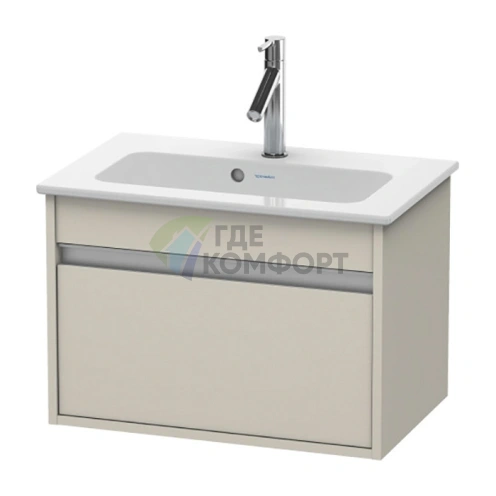База под раковину Duravit Ketho 410x600x385 с выдвижным ящиком, цвет Серо-коричневый (KT642209191) - фото 1