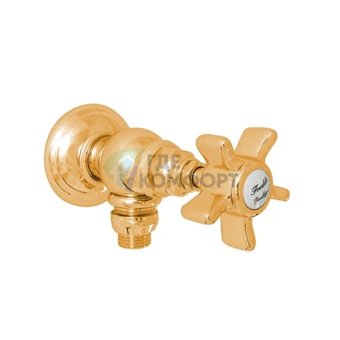 Запорный вентиль Nicolazzi Dames Anglaises 3/4 для стиральной машины, золото (1447GB18) - фото 1